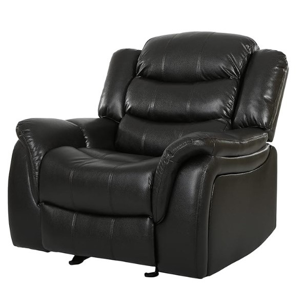 Christopher Knight Home Merit Leather Recliner Glider for a living room