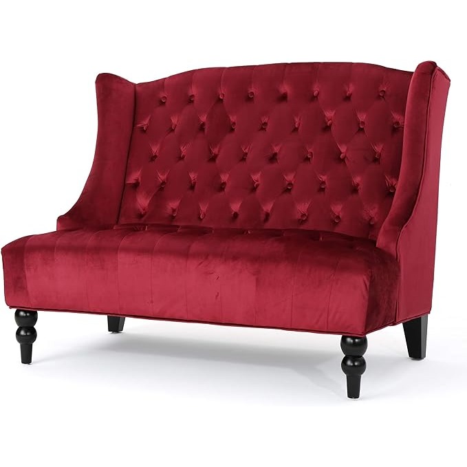Christopher Knight Home Leona Modern Glam Loveseat for a living room